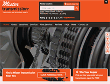 Tablet Screenshot of mistertransmission.com